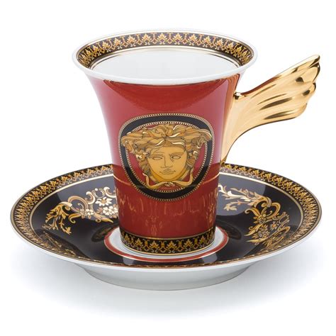 versace coffee cup and saucer.